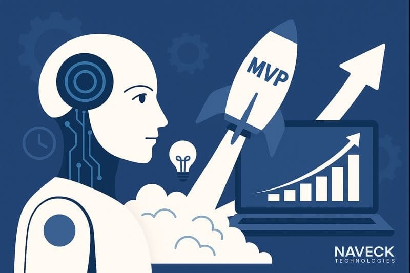 AI in MVP Development How Startups Can Accelerate Launch Times – Naveck Technologies AI in MVP Development How Startups Can Accelerate Launch Times - Naveck Technologies